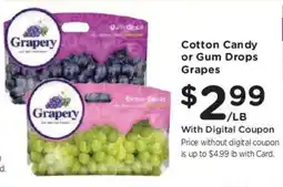 Dillons Grapery Cotton Candy or Gum Drops Grapes offer