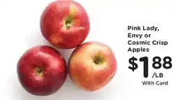 Dillons Pink Lady, Envy or Cosmic Crisp Apples offer