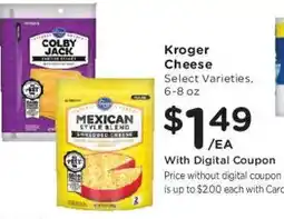 Dillons Kroger cheese offer