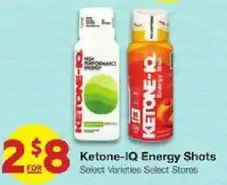 United Supermarkets Ketone-IQ Energy Shots offer