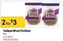 Bashas' Toufayan Whole Pita Bread offer