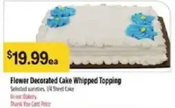 Bashas' Flower Decorated Cake Whipped Topping offer