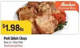 Bashas' Bashas' Pork Sirloin Chops offer