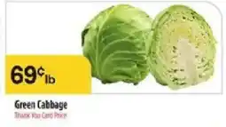 Bashas' Green Cabbage offer