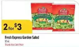 Bashas' Fresh Express Garden Salad offer