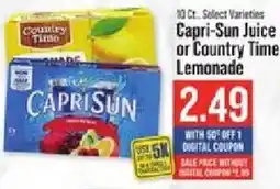 IGA Capri Sun Juice or Country Time Lemonade offer