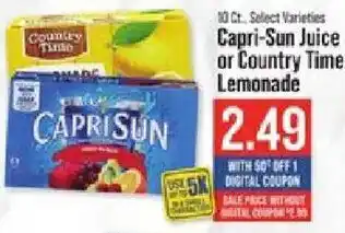 Capri Sun Juice or Country Time Lemonade