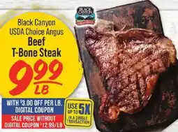 IGA Black Canyon USDA Choice Angus Beef T-Bone Steak offer