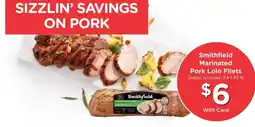 King Soopers Smithfield marinated pork loin filets offer