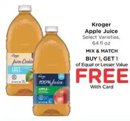 Fry's Kroger apple juice offer