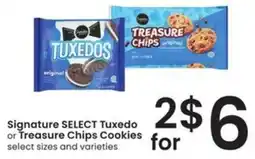 Safeway Signature Select Tuxedo or Treasure Chips Cookies offer