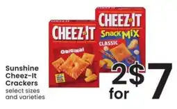 Safeway Sunshine Cheez-It Crackers offer