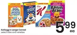 Safeway Kellogg's Large Cereal offer