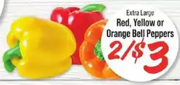 IGA Extra Large Red, Yellow or Orange Bell Peppers offer