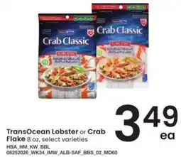Safeway TransOcean Lobster or Crab Flake offer