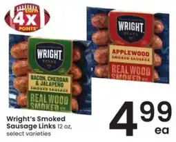 Safeway Wright's Smoked Sausage Links offer