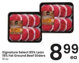 Safeway Signature Select Ground Beef Sliders offer