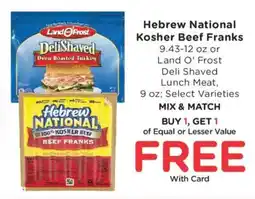 King Soopers Hebrew national kosher beef franks offer