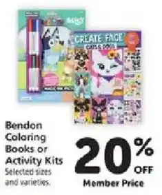 Safeway Bendon Coloring Books or Activity Kits offer