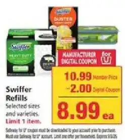 Safeway Swiffer Refills offer