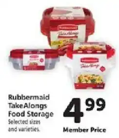 Safeway Rubbermaid TakeAlongs Food Storage offer