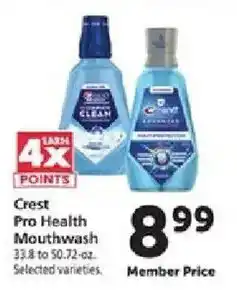 Safeway Crest Pro Health Mouthwash offer