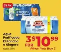 Supermercado El Rancho El Rancho or Niagara Water offer