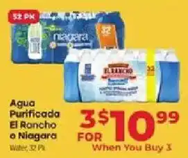 El Rancho or Niagara Water