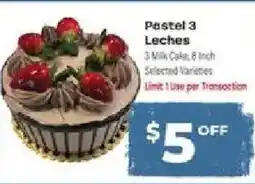 Supermercado El Rancho Pastel 3 Leches offer