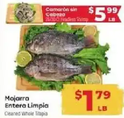 Supermercado El Rancho Mojarras Entera Limpia offer