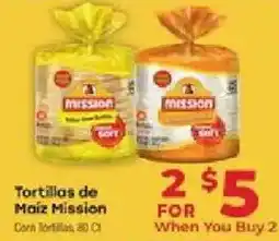 Supermercado El Rancho Mission corn tortillas offer