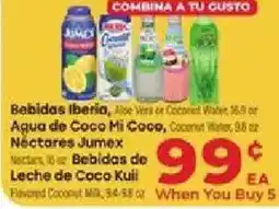 Supermercado El Rancho Bebidas Iberia, Aloe Vera or Coconut Water offer