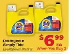 Supermercado El Rancho Tide liquid detergent offer