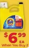 Supermercado El Rancho Tide liquid detergent offer