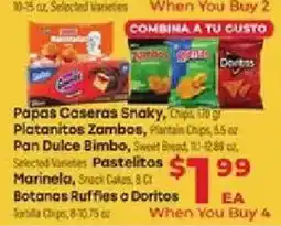Supermercado El Rancho Papas Caseras Snaky, Chips, 100 g offer