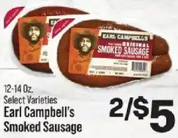 IGA Earl Campbell's Smoked Sausage offer