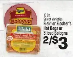 IGA Field or Fischer's Hot Dogs or Sliced Bologna offer