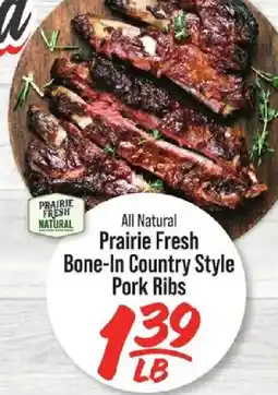 IGA All Natural Prairie Fresh Bone-In Country Style Pork Ribs offer