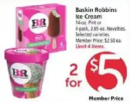 Safeway Baskin Robbins Ice Cream offer