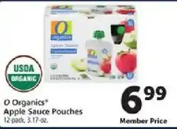Safeway O Organics Apple Sauce Pouches offer