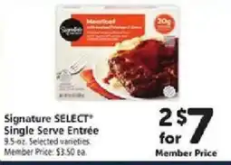 Safeway Signature Select Single Serve Entrée offer