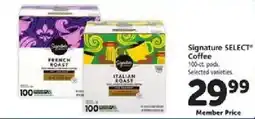 Safeway Signature Select Coffee offer
