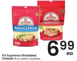 Safeway Vv Supremo Shredded Cheese offer