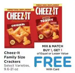 King Soopers Cheez-it Family Size Crackers offer