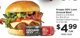 King Soopers Kroger ground beef offer