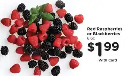 King Soopers Red Raspberries or Blackberries offer