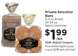 King Soopers Private Selection Buns offer