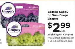 King Soopers Grapery Cotton Candy or Gum Drops Grapes offer