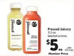 Safeway Pressed Juicery offer