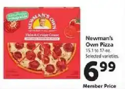 Safeway Newman's Own Pizza offer